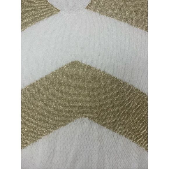 Chicos Metallic Striped Sweater - Picture 5 of 7